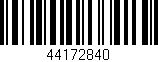Código de barras (EAN, GTIN, SKU, ISBN): '44172840'