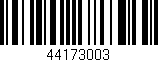 Código de barras (EAN, GTIN, SKU, ISBN): '44173003'