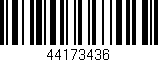 Código de barras (EAN, GTIN, SKU, ISBN): '44173436'