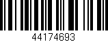 Código de barras (EAN, GTIN, SKU, ISBN): '44174693'
