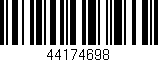 Código de barras (EAN, GTIN, SKU, ISBN): '44174698'