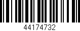 Código de barras (EAN, GTIN, SKU, ISBN): '44174732'