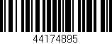 Código de barras (EAN, GTIN, SKU, ISBN): '44174895'