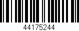 Código de barras (EAN, GTIN, SKU, ISBN): '44175244'
