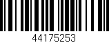 Código de barras (EAN, GTIN, SKU, ISBN): '44175253'