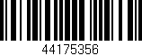 Código de barras (EAN, GTIN, SKU, ISBN): '44175356'