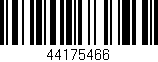 Código de barras (EAN, GTIN, SKU, ISBN): '44175466'