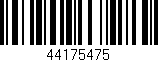 Código de barras (EAN, GTIN, SKU, ISBN): '44175475'
