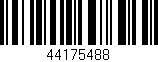 Código de barras (EAN, GTIN, SKU, ISBN): '44175488'
