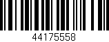 Código de barras (EAN, GTIN, SKU, ISBN): '44175558'