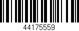 Código de barras (EAN, GTIN, SKU, ISBN): '44175559'