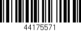 Código de barras (EAN, GTIN, SKU, ISBN): '44175571'