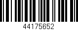 Código de barras (EAN, GTIN, SKU, ISBN): '44175652'