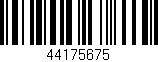 Código de barras (EAN, GTIN, SKU, ISBN): '44175675'
