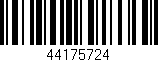 Código de barras (EAN, GTIN, SKU, ISBN): '44175724'