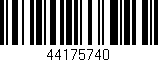 Código de barras (EAN, GTIN, SKU, ISBN): '44175740'