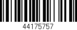Código de barras (EAN, GTIN, SKU, ISBN): '44175757'