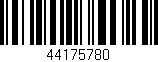 Código de barras (EAN, GTIN, SKU, ISBN): '44175780'