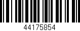 Código de barras (EAN, GTIN, SKU, ISBN): '44175854'