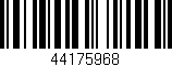 Código de barras (EAN, GTIN, SKU, ISBN): '44175968'