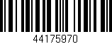 Código de barras (EAN, GTIN, SKU, ISBN): '44175970'