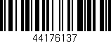 Código de barras (EAN, GTIN, SKU, ISBN): '44176137'