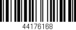 Código de barras (EAN, GTIN, SKU, ISBN): '44176168'