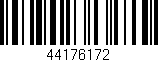 Código de barras (EAN, GTIN, SKU, ISBN): '44176172'