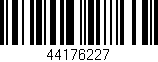 Código de barras (EAN, GTIN, SKU, ISBN): '44176227'