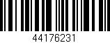 Código de barras (EAN, GTIN, SKU, ISBN): '44176231'