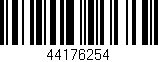 Código de barras (EAN, GTIN, SKU, ISBN): '44176254'