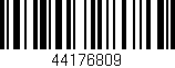 Código de barras (EAN, GTIN, SKU, ISBN): '44176809'