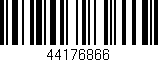 Código de barras (EAN, GTIN, SKU, ISBN): '44176866'