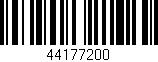 Código de barras (EAN, GTIN, SKU, ISBN): '44177200'