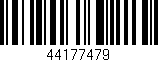 Código de barras (EAN, GTIN, SKU, ISBN): '44177479'