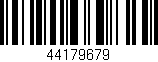 Código de barras (EAN, GTIN, SKU, ISBN): '44179679'