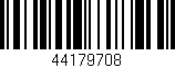 Código de barras (EAN, GTIN, SKU, ISBN): '44179708'