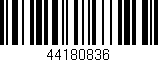 Código de barras (EAN, GTIN, SKU, ISBN): '44180836'