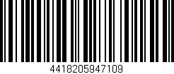 Código de barras (EAN, GTIN, SKU, ISBN): '4418205947109'