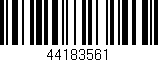 Código de barras (EAN, GTIN, SKU, ISBN): '44183561'