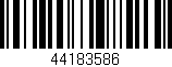 Código de barras (EAN, GTIN, SKU, ISBN): '44183586'