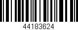 Código de barras (EAN, GTIN, SKU, ISBN): '44183624'