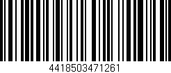 Código de barras (EAN, GTIN, SKU, ISBN): '4418503471261'
