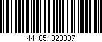 Código de barras (EAN, GTIN, SKU, ISBN): '441851023037'