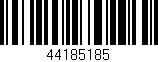 Código de barras (EAN, GTIN, SKU, ISBN): '44185185'