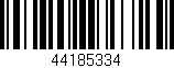 Código de barras (EAN, GTIN, SKU, ISBN): '44185334'