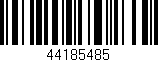 Código de barras (EAN, GTIN, SKU, ISBN): '44185485'