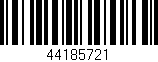 Código de barras (EAN, GTIN, SKU, ISBN): '44185721'