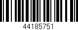 Código de barras (EAN, GTIN, SKU, ISBN): '44185751'