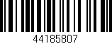 Código de barras (EAN, GTIN, SKU, ISBN): '44185807'